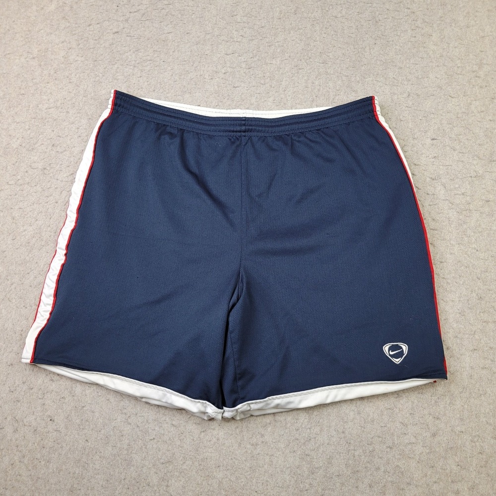 VTG Nike Basketball Shorts Reversible Blue White Athletic Classic Men's XL Y2K‎